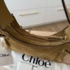 CHLOÉ Charms Hobo Bag in Suede Leather Gold / Khaki