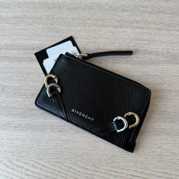 Givenchy Voyou Zipped Card Holder Black