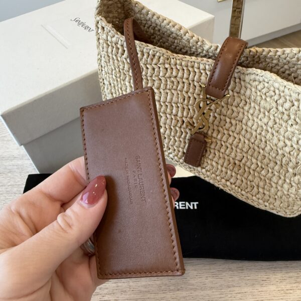 Saint Laurent (YSL) Le 5 à 7 Mini Raffia Shoulder Bag