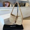 Saint Laurent (YSL) Le 5 à 7 Mini Raffia Shoulder Bag