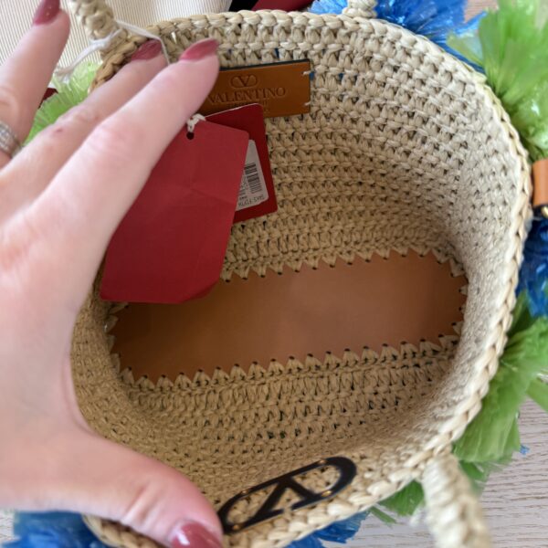 Valentino Garavani VLogo Floral Embellishments Tote