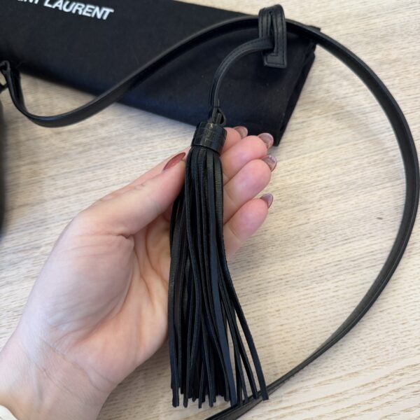 Saint Laurent (YSL) Calfskin Monogram Lou Camera Black and Black Hardware