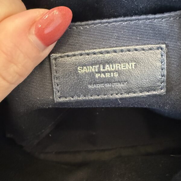 Saint Laurent (YSL) Calfskin Monogram Lou Camera Black and Black Hardware
