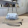 Gucci Nappa Vertical Matelasse Small Maxi Horsebit Chain Shoulder Bag White