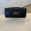 Christian Dior Miss Caro Top Handle Pouch Black