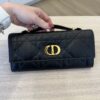 Christian Dior Miss Caro Top Handle Pouch Black