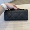 Christian Dior Miss Caro Top Handle Pouch Black