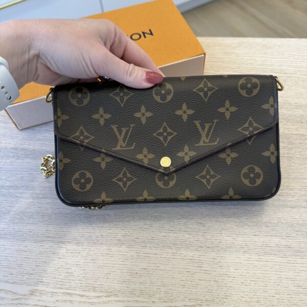 Louis Vuitton Monogram Pochette Felicie Chain Wallet