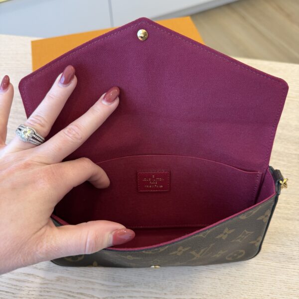 Louis Vuitton Monogram Pochette Felicie Chain Wallet