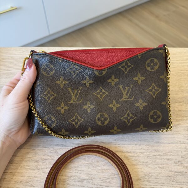 Louis Vuitton Monogram Pallas Clutch Cerise