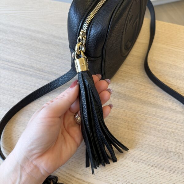 Gucci Calfskin Small Soho Disco Bag Black