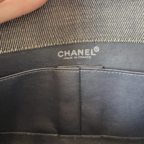Chanel CC Choco Bar Denim Chain Flap