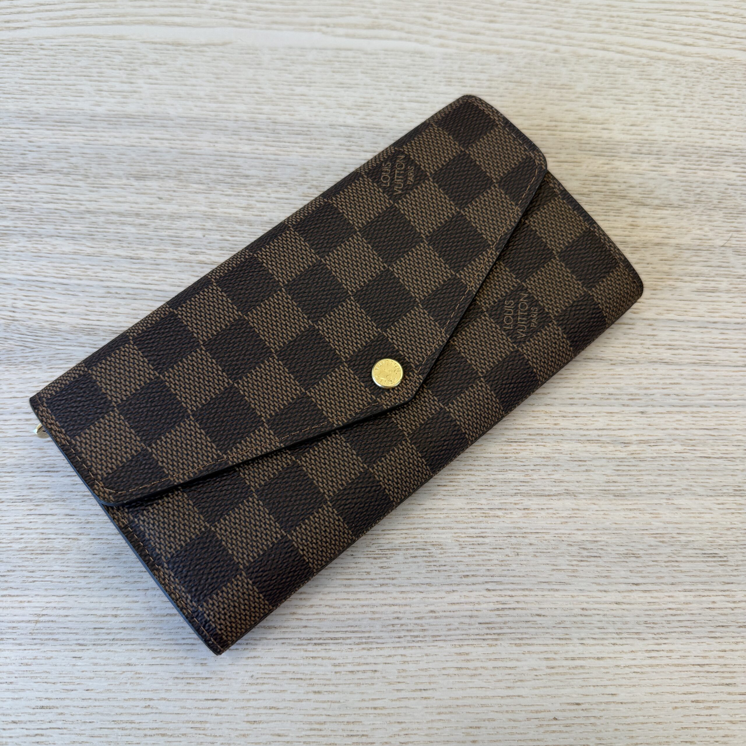 Louis Vuitton Damier Ebene Sarah Wallet