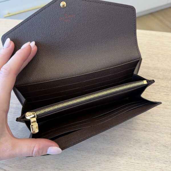 Louis Vuitton Damier Ebene Sarah Wallet