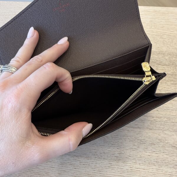 Louis Vuitton Damier Ebene Sarah Wallet