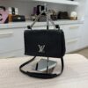 Louis Vuitton Black Pebbled Leather Lockme II BB Bag