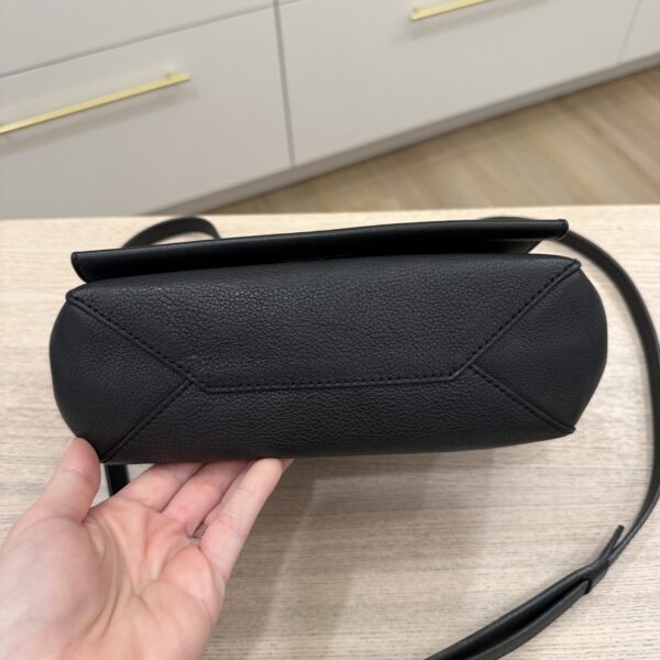 Louis Vuitton Black Pebbled Leather Lockme II BB Bag