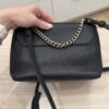 Louis Vuitton Black Pebbled Leather Lockme II BB Bag
