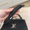Louis Vuitton Black Pebbled Leather Lockme II BB Bag