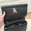 Louis Vuitton Black Pebbled Leather Lockme II BB Bag
