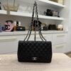 Chanel Lambskin Quilted Jumbo Single Flap Black