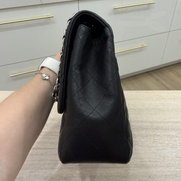 Chanel Lambskin Quilted Jumbo Single Flap Black