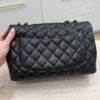 Chanel Lambskin Quilted Jumbo Single Flap Black
