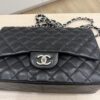 Chanel Lambskin Quilted Jumbo Single Flap Black