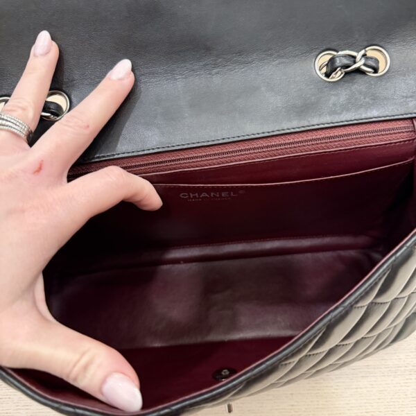 Chanel Lambskin Quilted Jumbo Single Flap Black