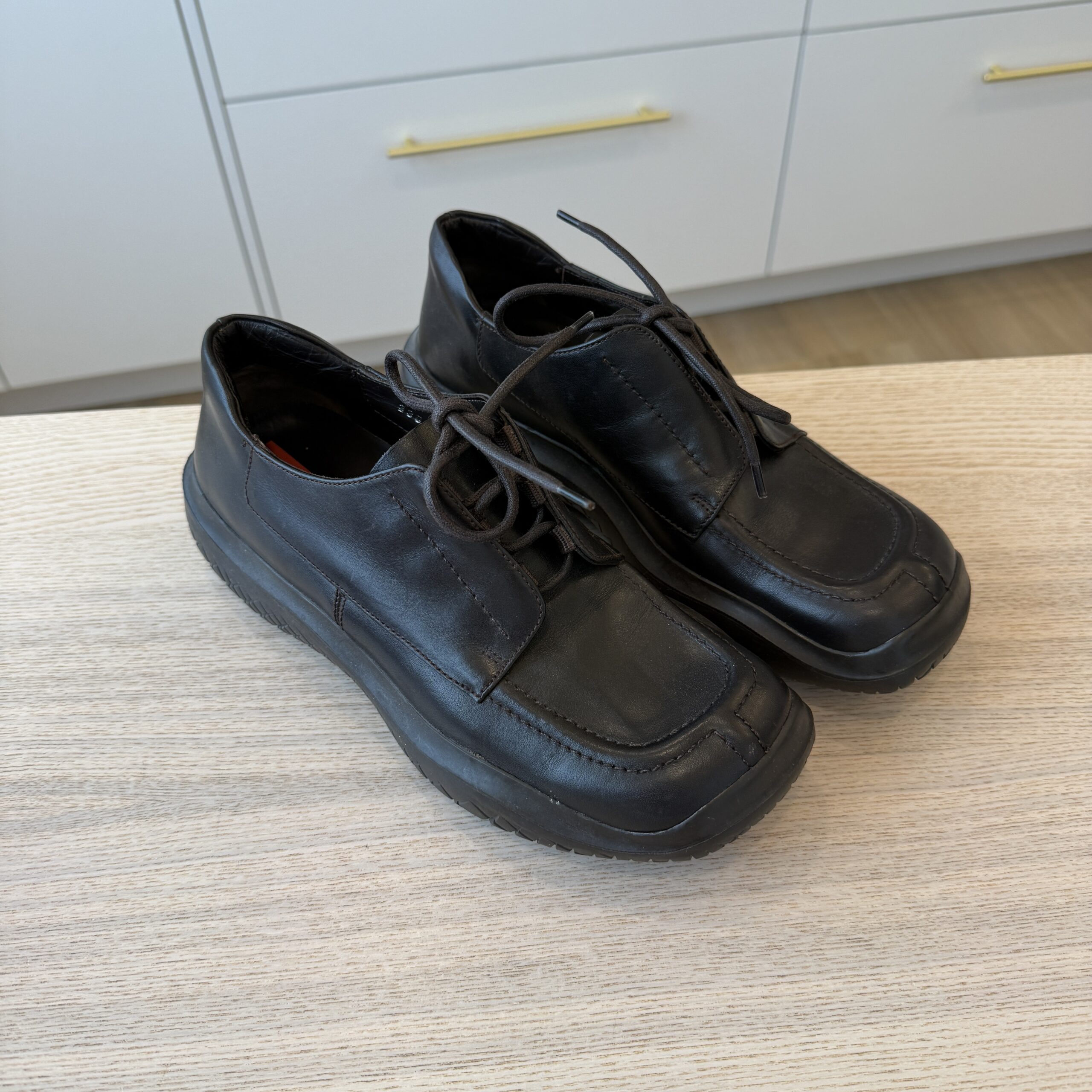 Prada Derby Oxford Size 39 Brown Women's