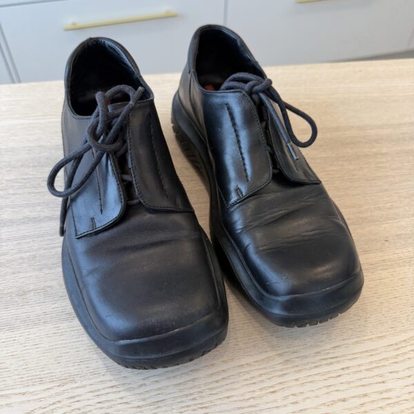 Prada Derby Oxford Size 39 Black Women's