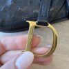 Christian Dior Black Ostrich Vintage Saddle Bag