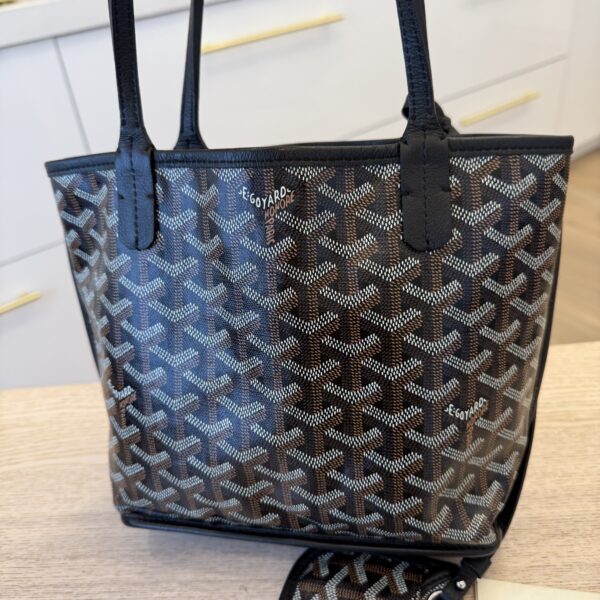 Goyard Goyardine Reversible Mini Anjou Black