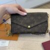 Louis Vuitton Monogram Pochette Felicie Chain Wallet
