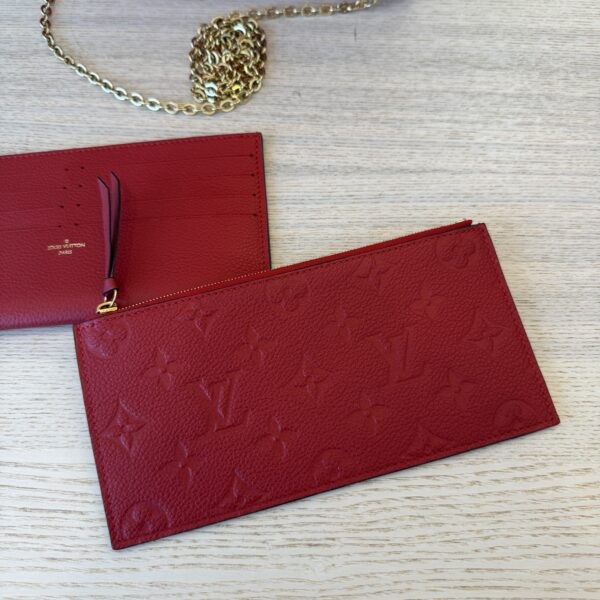 Louis Vuitton Empreinte Pochette Felicie Chain Wallet Cerise