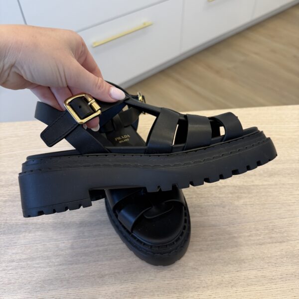 Prada Black Sandal 38.5
