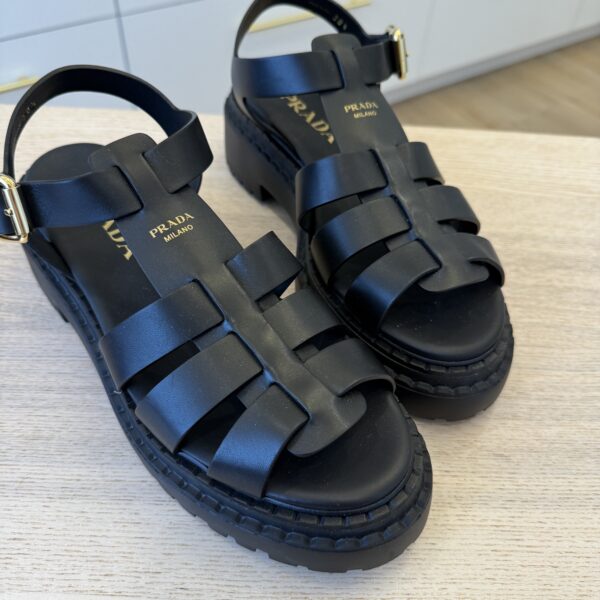 Prada Black Sandal 38.5