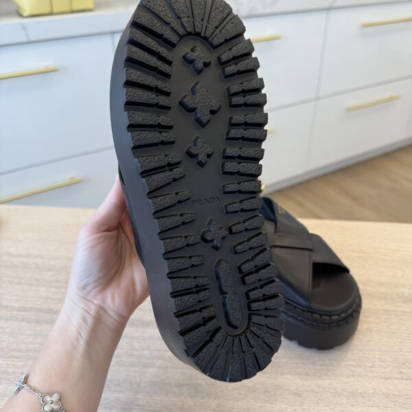 Prada Black Sandal 38.5