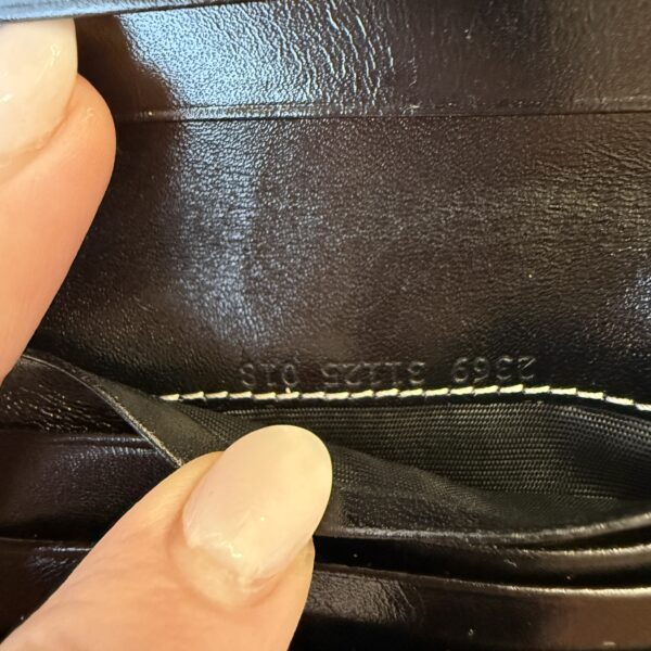 Fendi Zucchino Baguette Navy and Wallet
