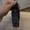 Fendi Zucchino Baguette Navy and Wallet
