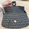 Fendi Zucchino Baguette Navy and Wallet