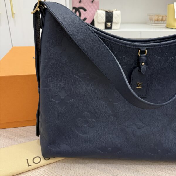 Louis Vuitton Empreinte Monogram Giant CarryAll MM Navy