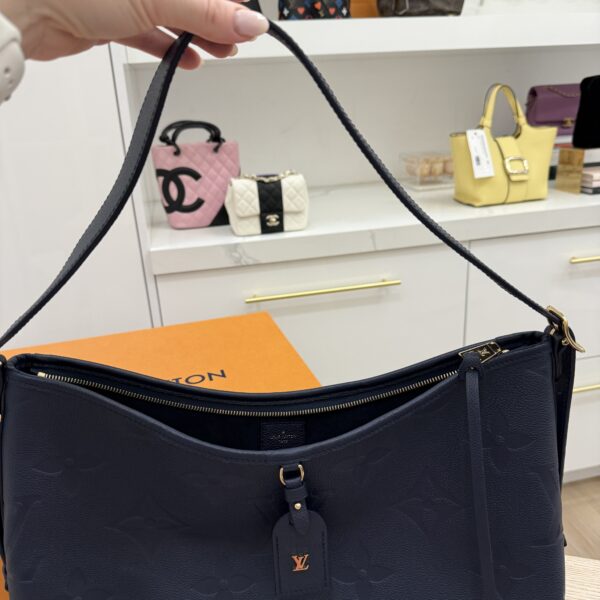 Louis Vuitton Empreinte Monogram Giant CarryAll MM Navy