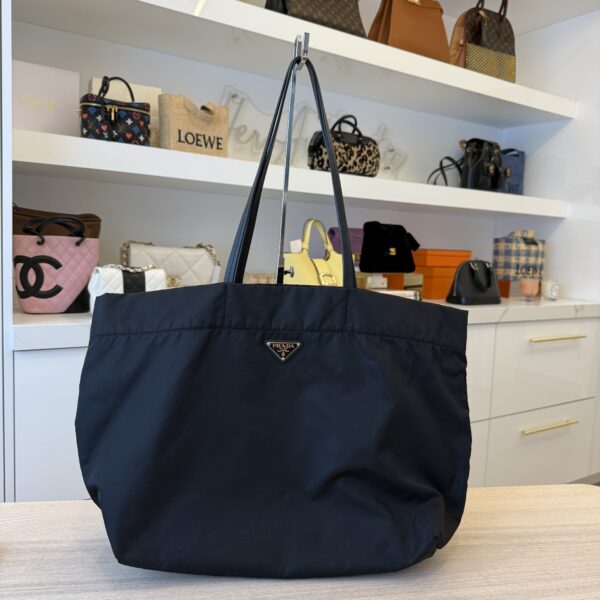 Prada Nylon Black Large Tote
