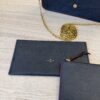 Louis Vuitton Empreinte Pochette Felicie Chain Wallet Marine Rouge