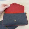 Louis Vuitton Empreinte Pochette Felicie Chain Wallet Marine Rouge