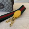 Gucci GG Supreme Monogram Neo Vintage Web Shoulder Bag Brown Yellow