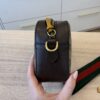 Gucci GG Supreme Monogram Neo Vintage Web Shoulder Bag Brown Yellow