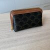 Celine Small Cosmetic Pouch in Triomphe Canvas and Calfskin