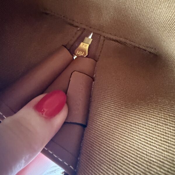 Celine Small Cosmetic Pouch in Triomphe Canvas and Calfskin